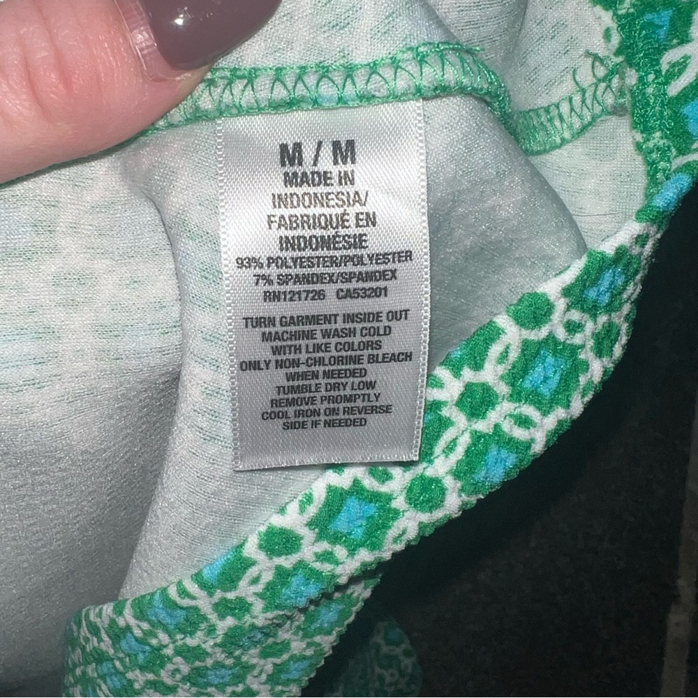 Aeropostale Green and Blue Mini Dress - Picture 7 of 11